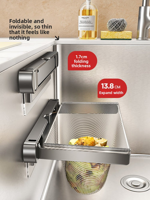 Foldable Kitchen Sink Filter Drain Basket