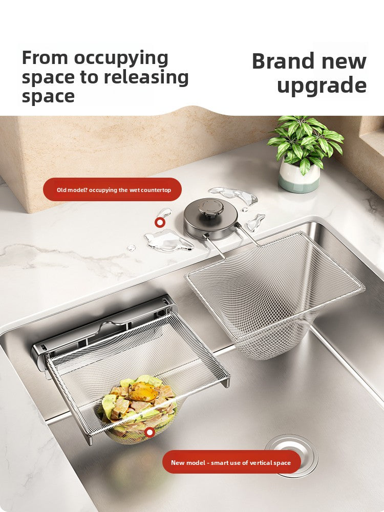 Foldable Kitchen Sink Filter Drain Basket